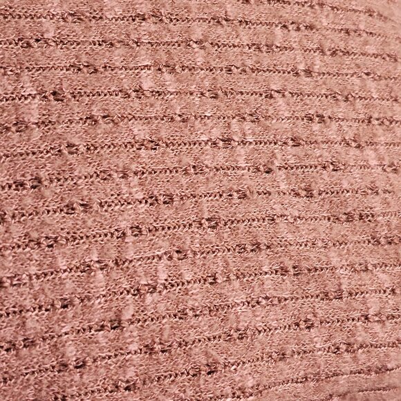 Maeve Anthropologie Pink Mauve Long Sleeve Mock Neck Textured Blouse Sz M - Picture 5 of 9